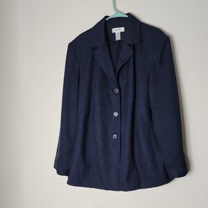 Judith Hart Navy Tweed Suit Coat & Pants